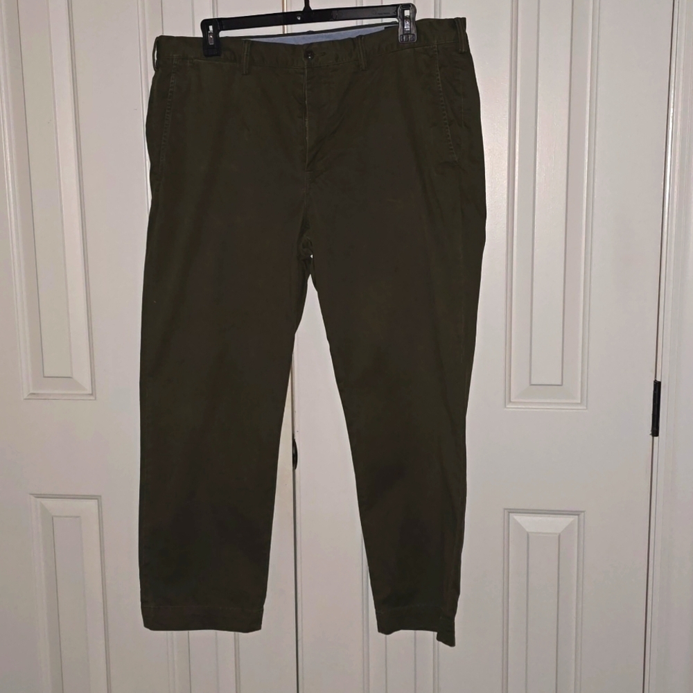 Men's Polo Chinos 40×30 Olive Green